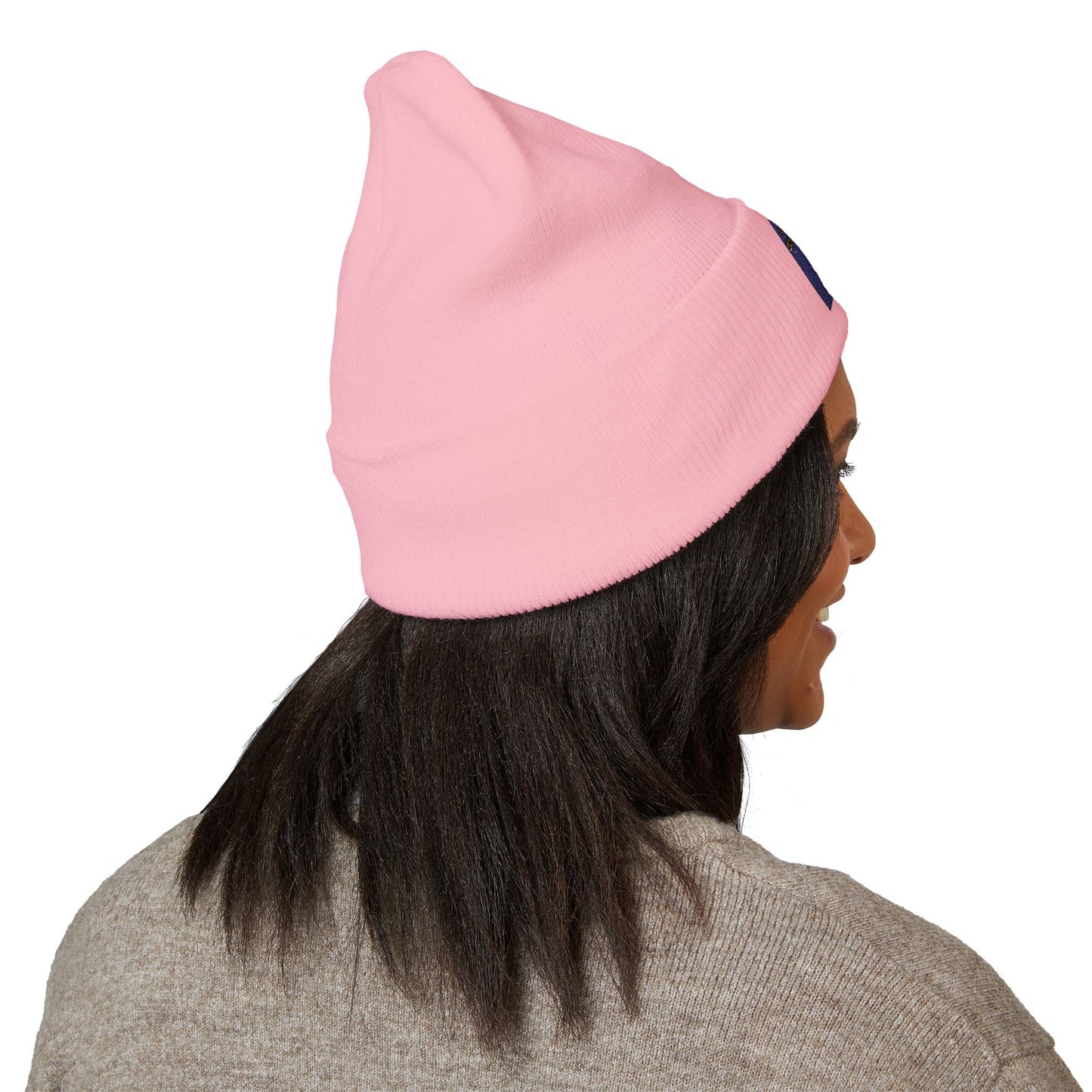 Embroidered Classic Cuffed Beanie reverse official logo upright initials