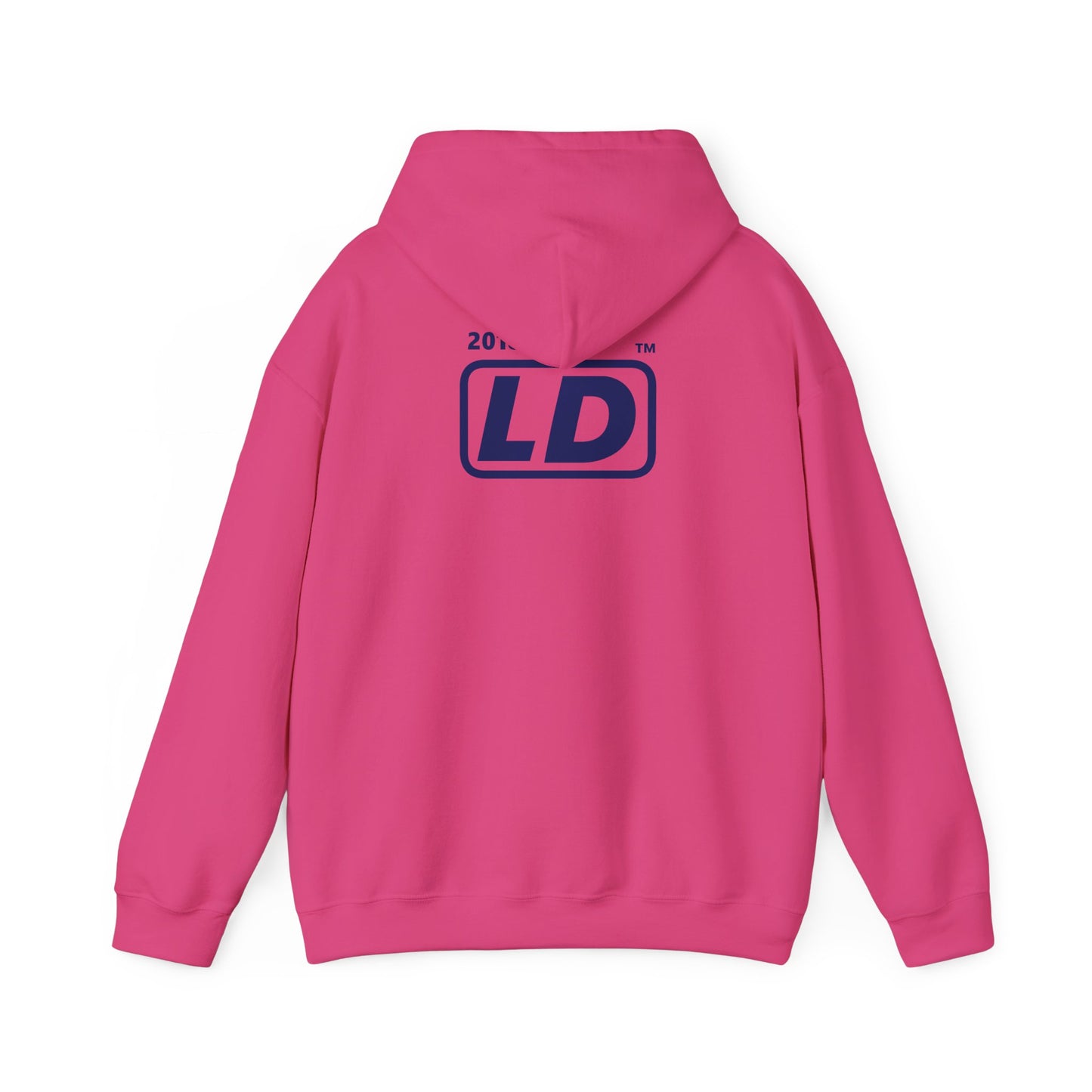 I Luv LongD® official basic front-back Hyde Park logo hoodie (Pride colors)