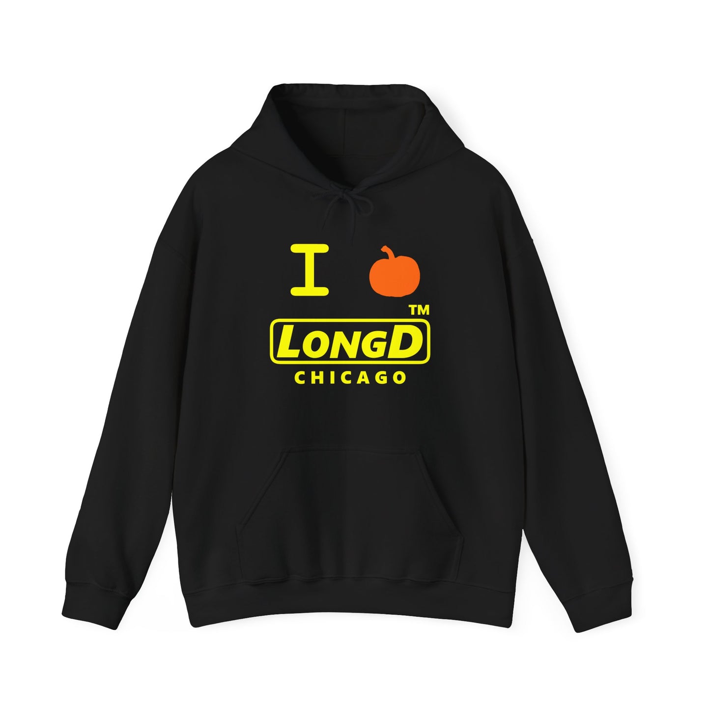 I Pumpkin LongD® Logo Hoodie yellow basic Chicago logo