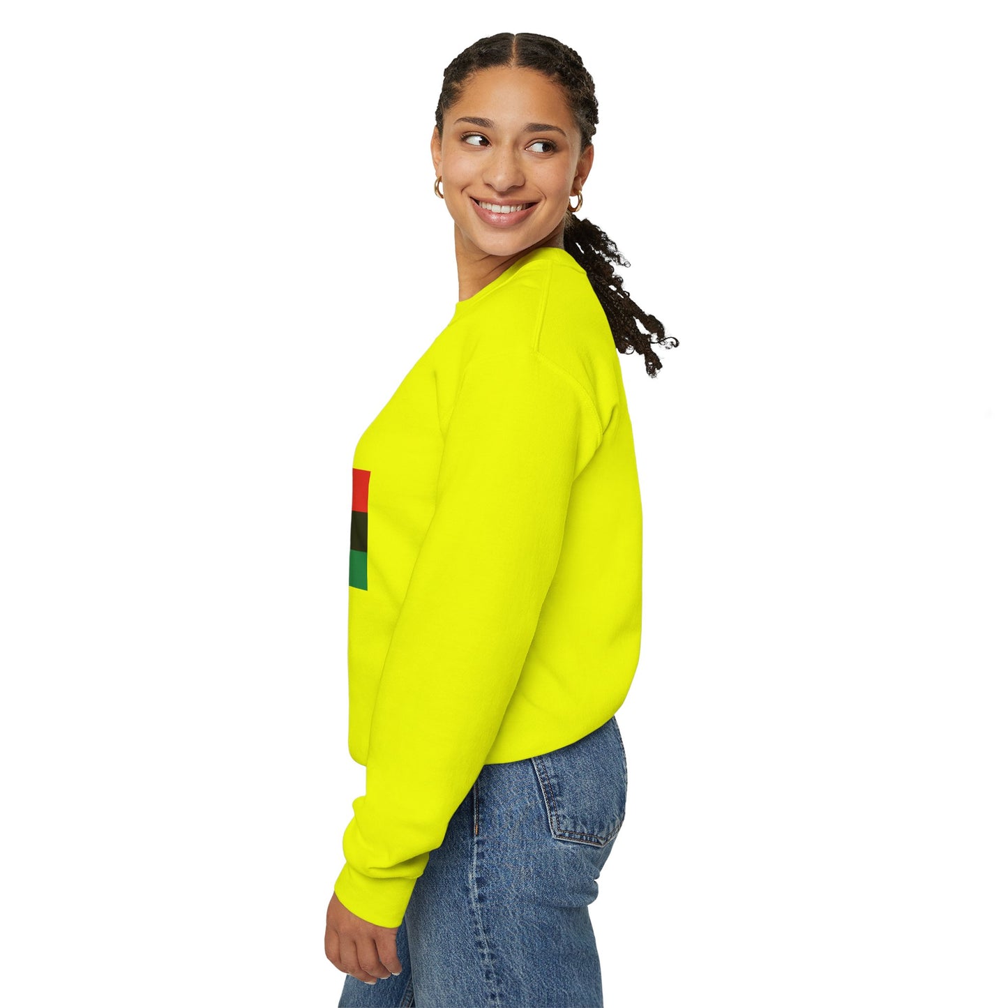 I fist LongD negative 3x4 Chicago logo crewneck sweatshirt