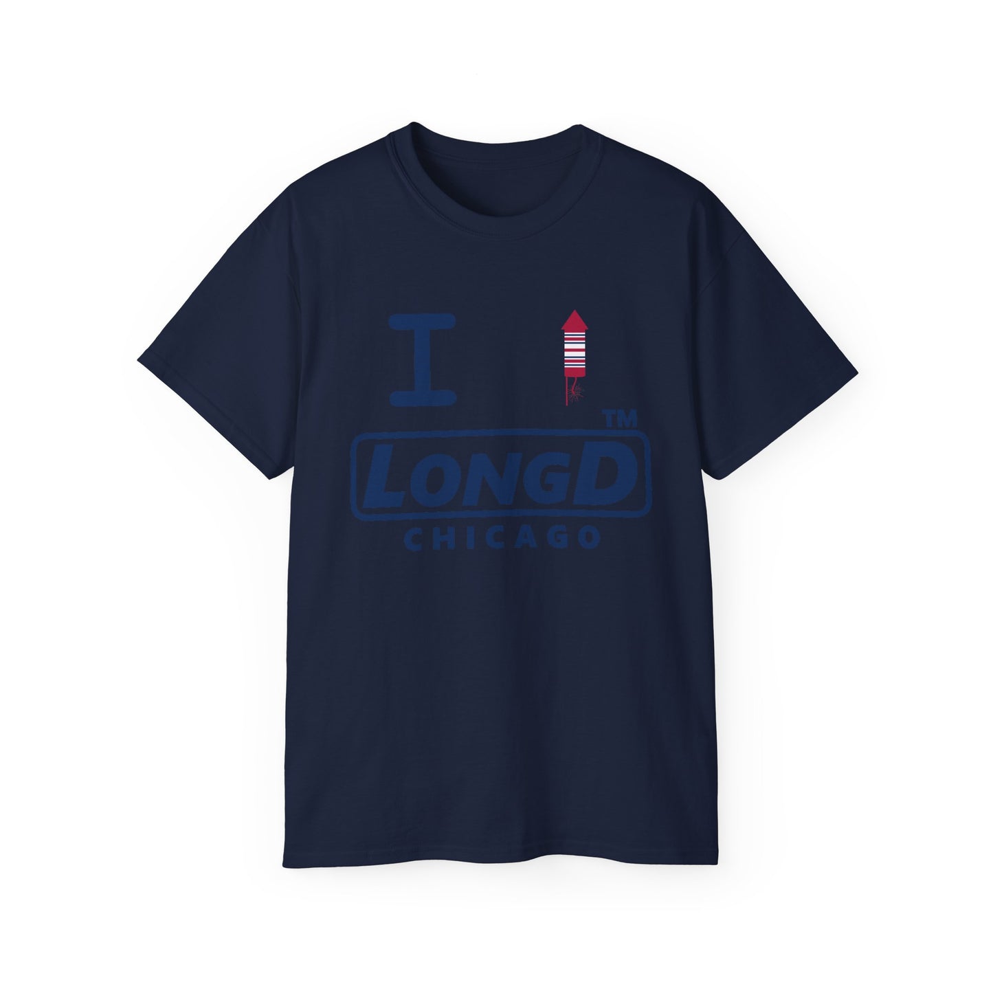 I firecracker LongD official basic Chicago logo cotton tee