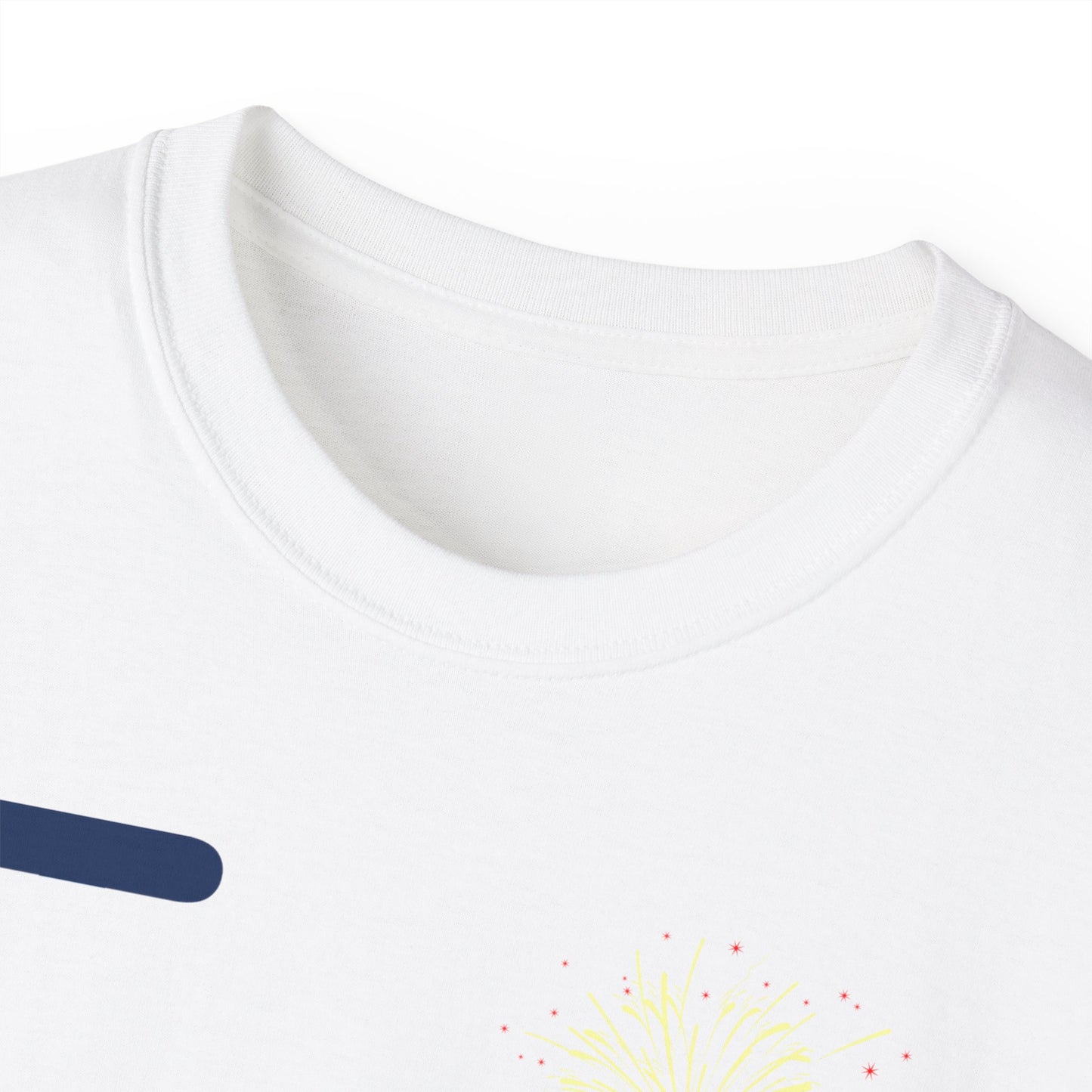 I Burst LongD cotton tee negative windmill Hyde Park upright logo (Patriotic colors)