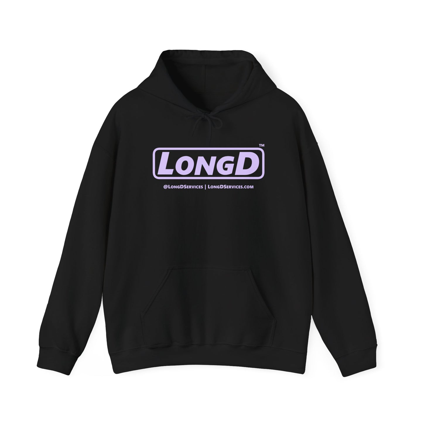 LongD® Logo Hoodie pastel purple text