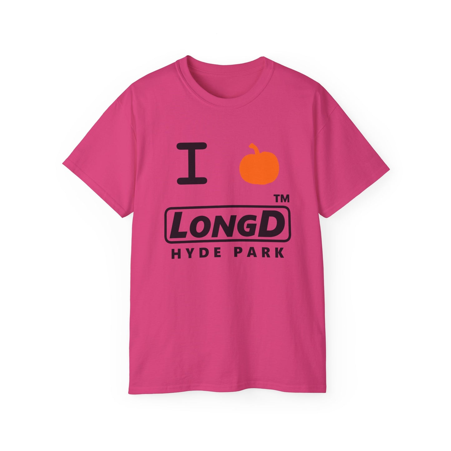 I Pumpkin LongD® Logo Cotton Tee positive black basic Hyde Park logo
