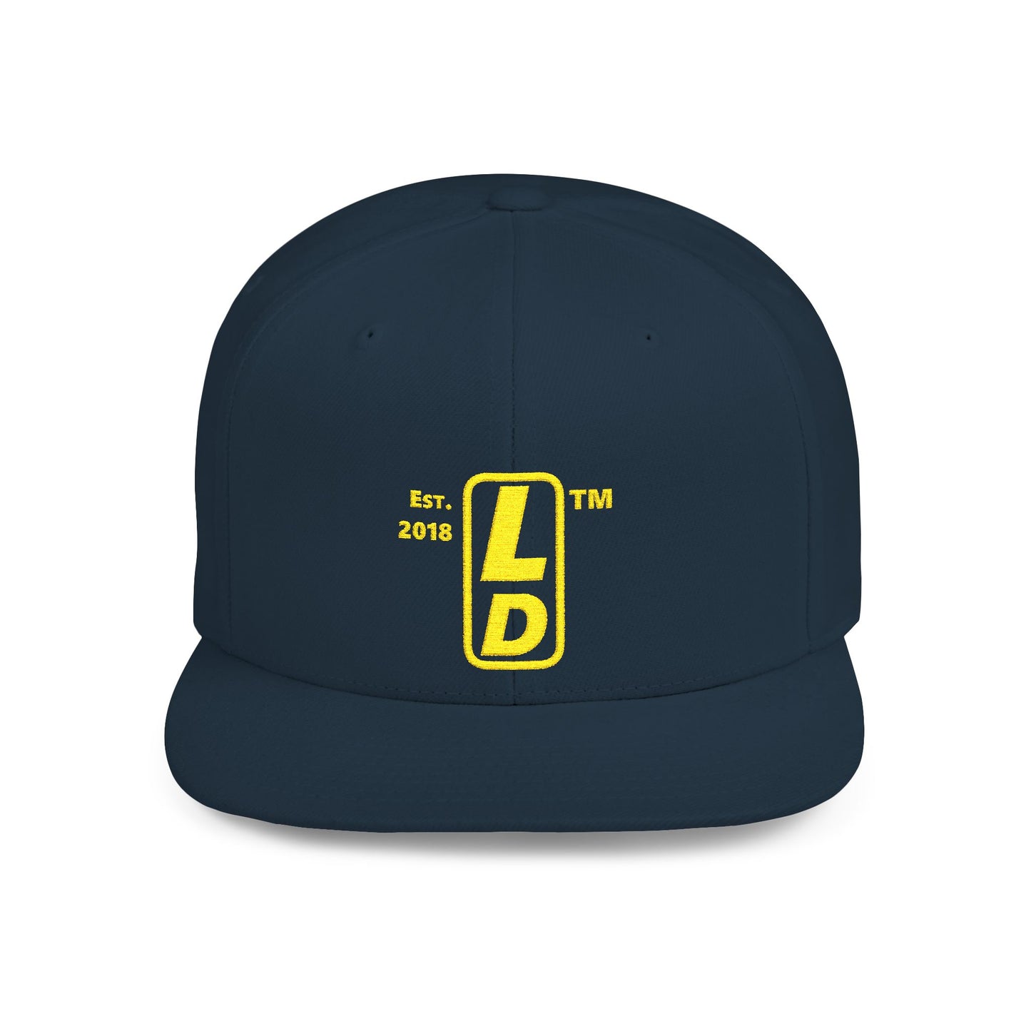 Embroidered Baseball Cap basic reverse logo upright initials