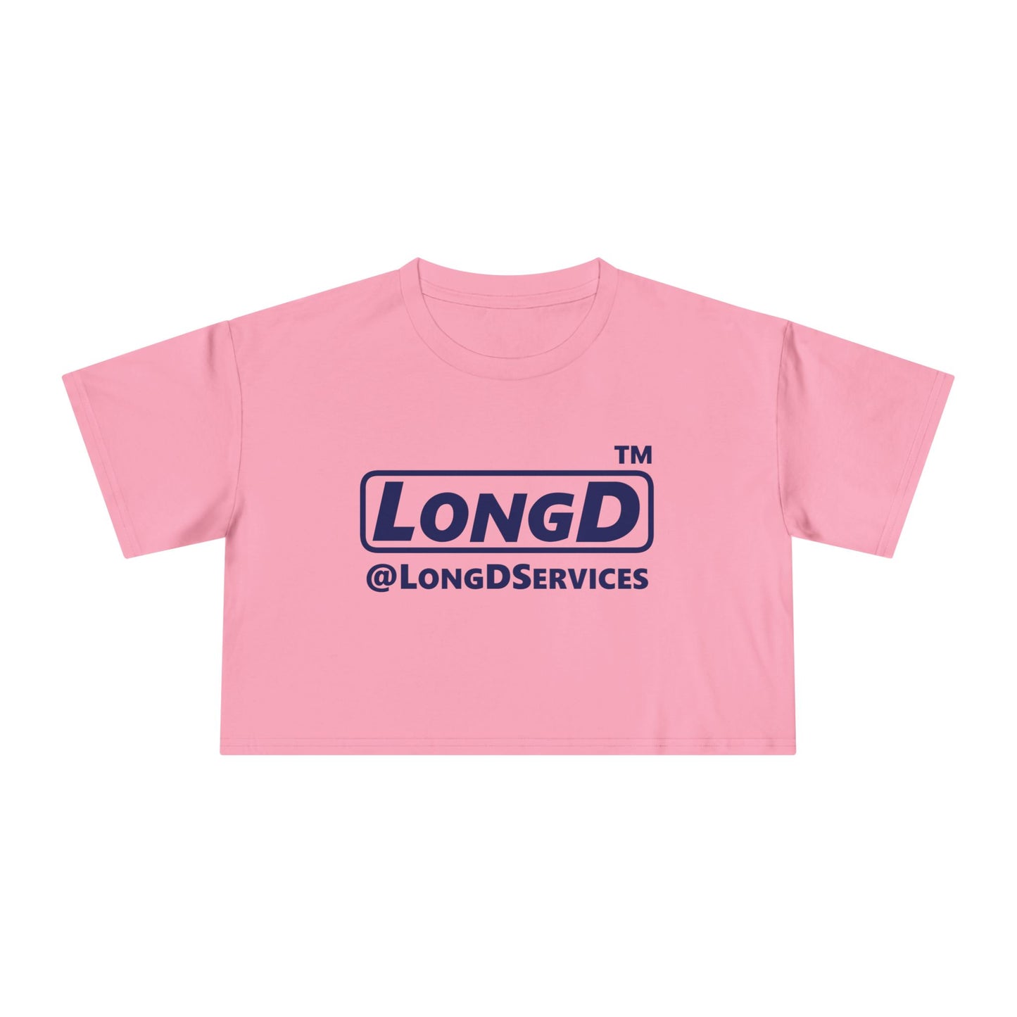 LongD Logo (tag only positive official) Women's Crop Tee