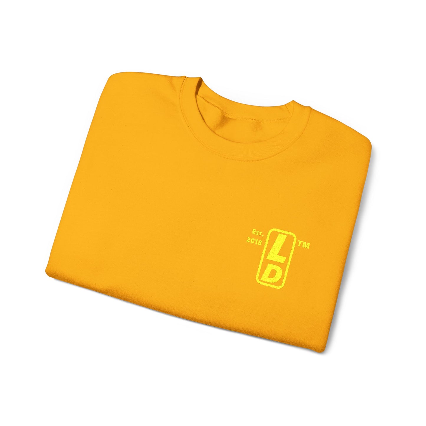 Embroidered Unisex Heavy Blend™ Crewneck Sweatshirt reverse basic logo upright initials