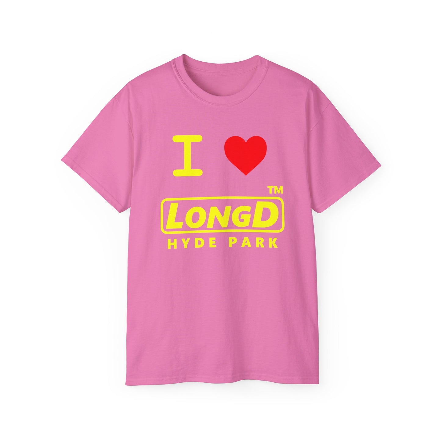 I Luv LongD® Logo Cotton Tee positive reverse basic Hyde Park logo