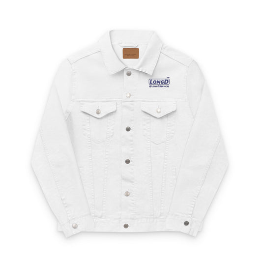 Embroidered Unisex Denim Jacket Official Basic Logo
