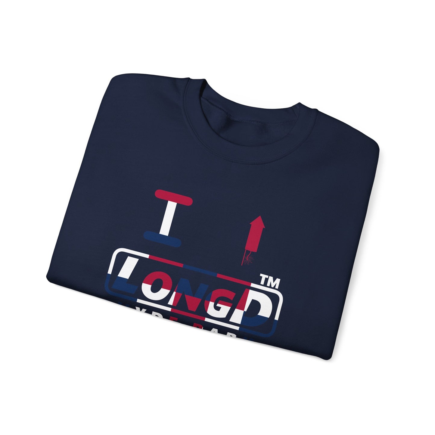 I firecracker LongD positive 2x5 Hyde Park logo crewneck sweatshirt