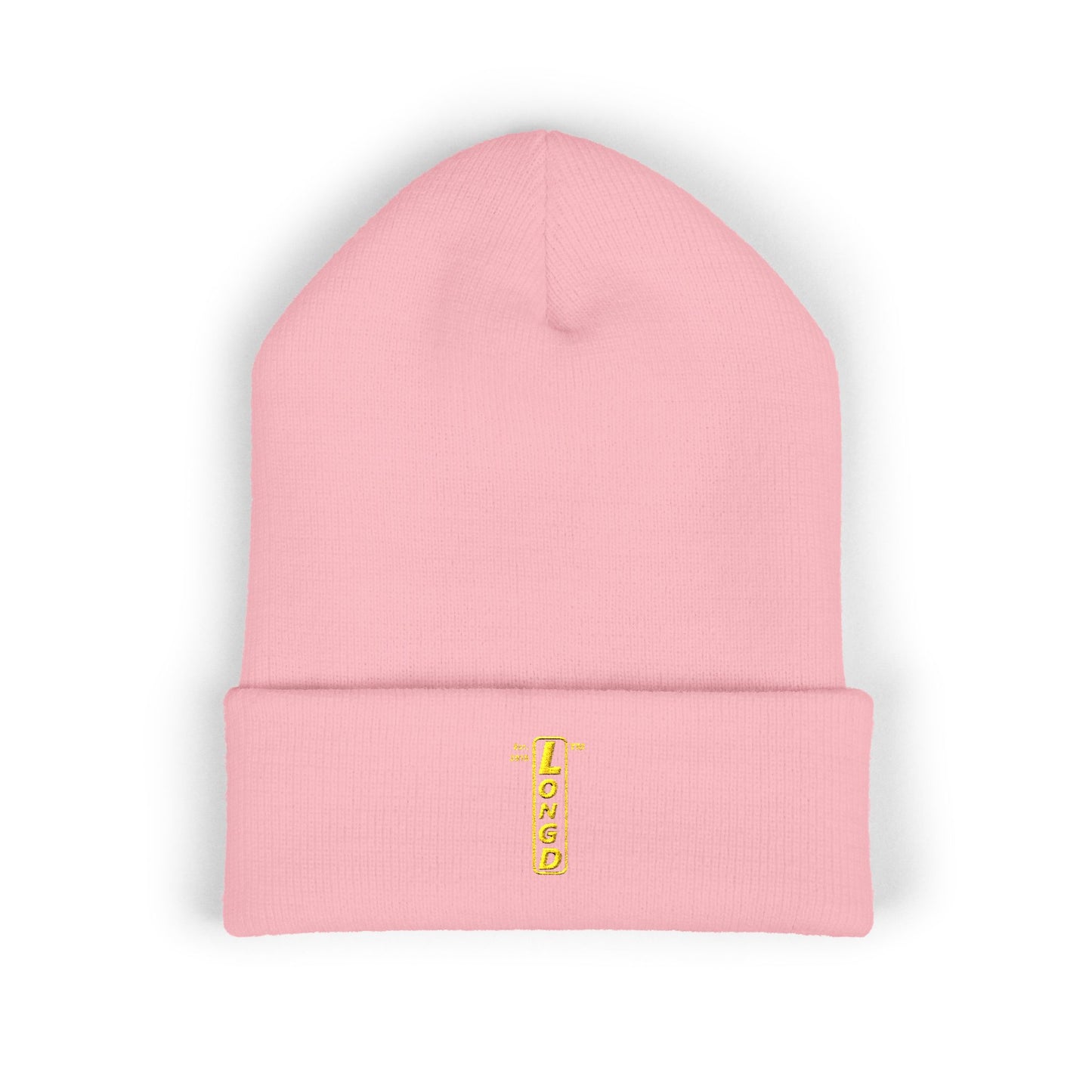 Embroidered Classic Cuffed Beanie reverse official basic logo upright