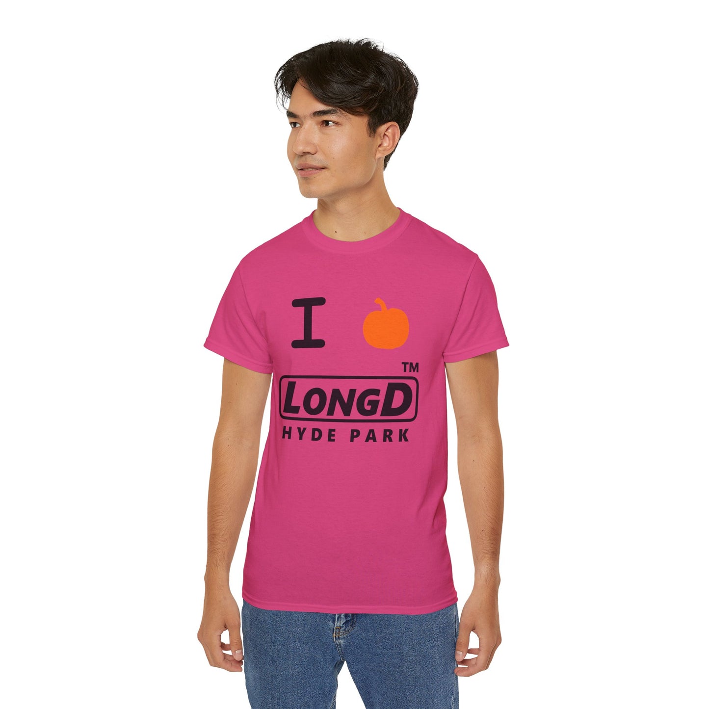 I Pumpkin LongD® Logo Cotton Tee positive black basic Hyde Park logo