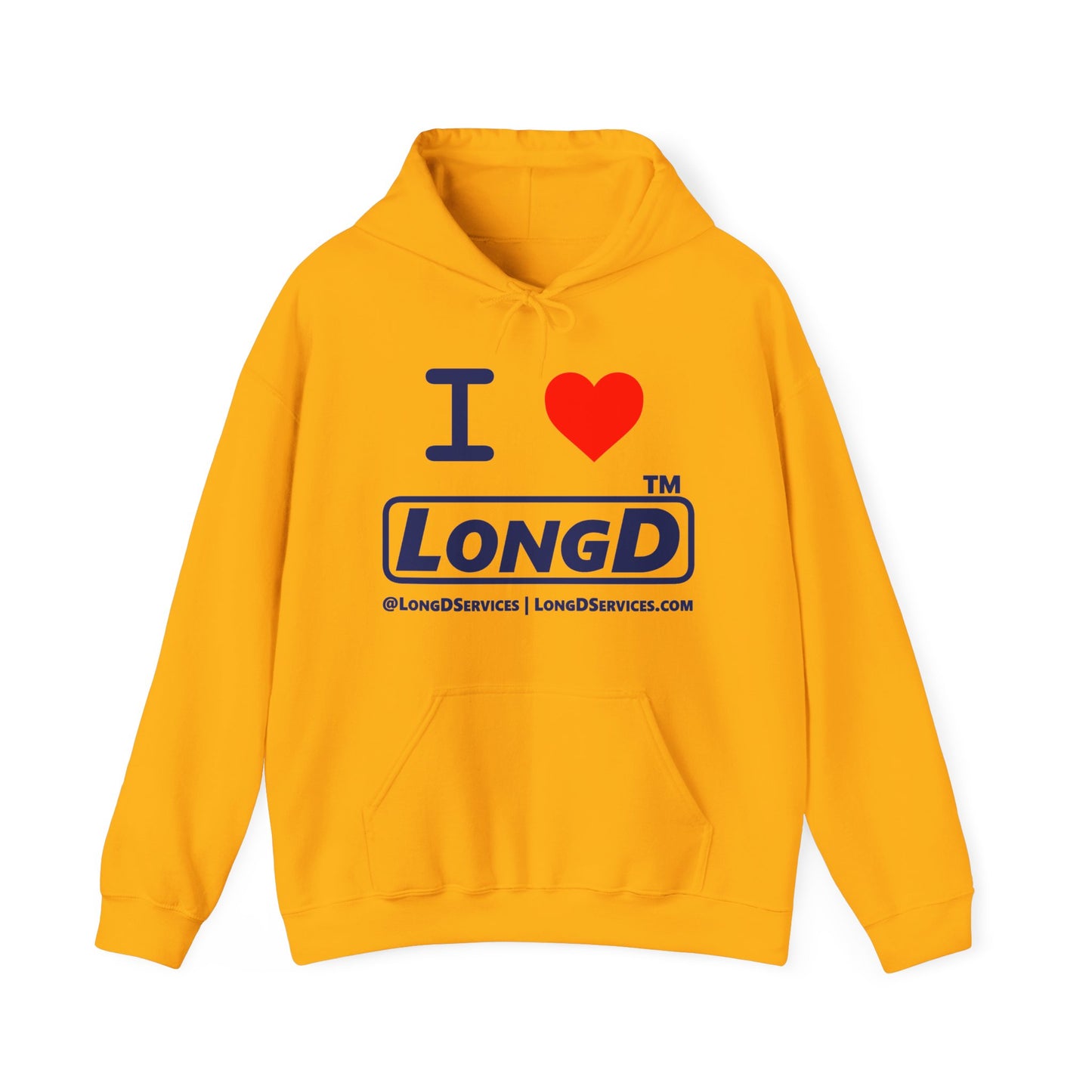 I Luv LongD Tag-domain positive official basic logo hoodie