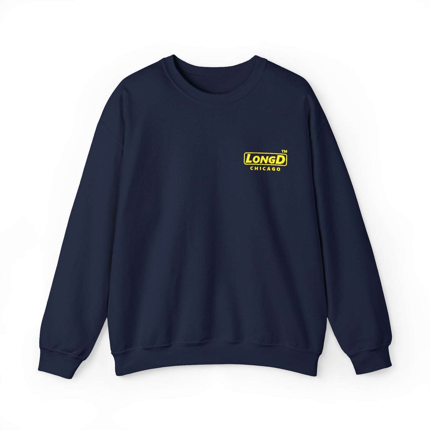 Embroidered Unisex Heavy Blend™ Crewneck Sweatshirt alternate (reverse) basic Chicago logo