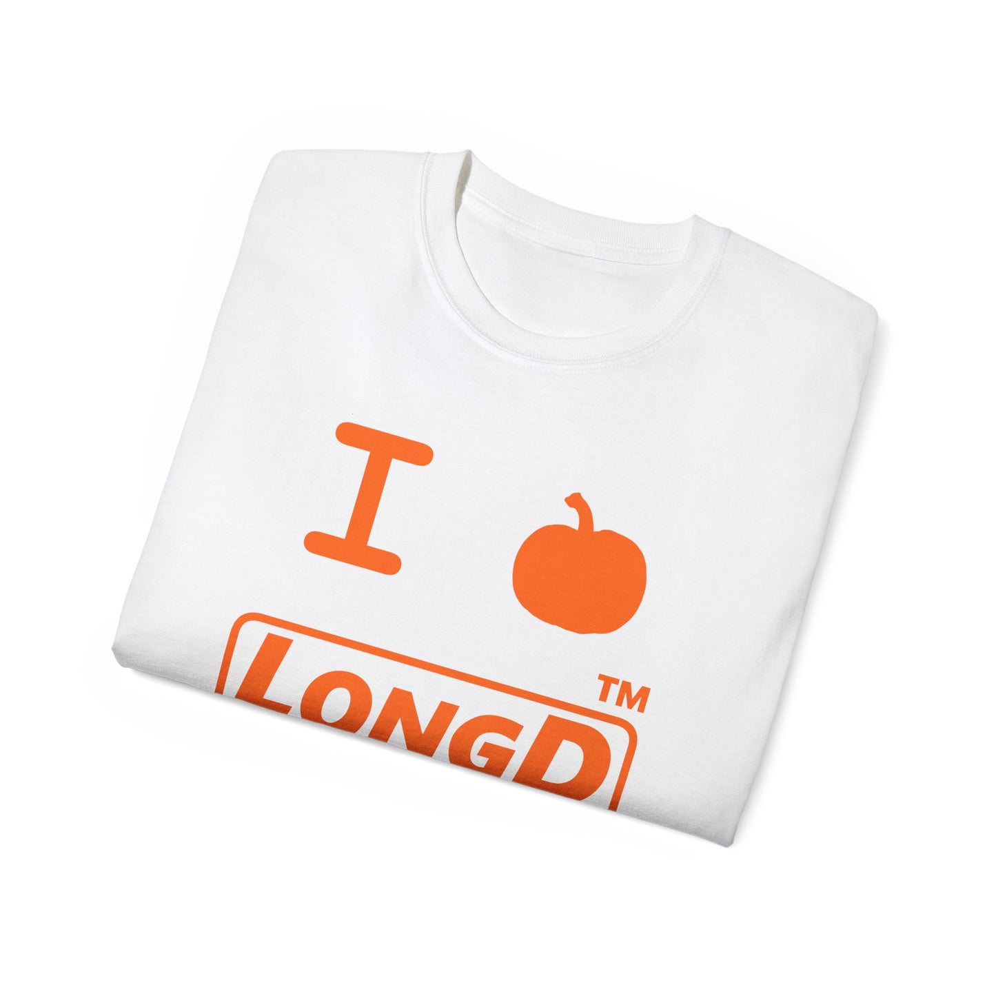 I Pumpkin LongD® Logo Cotton Tee positive orange basic Hyde Park logo