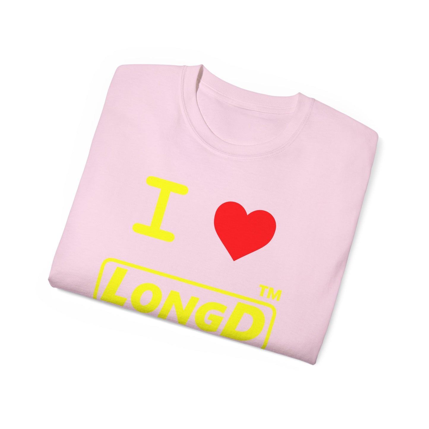I Luv LongD® Logo Cotton Tee positive reverse basic Chicago logo
