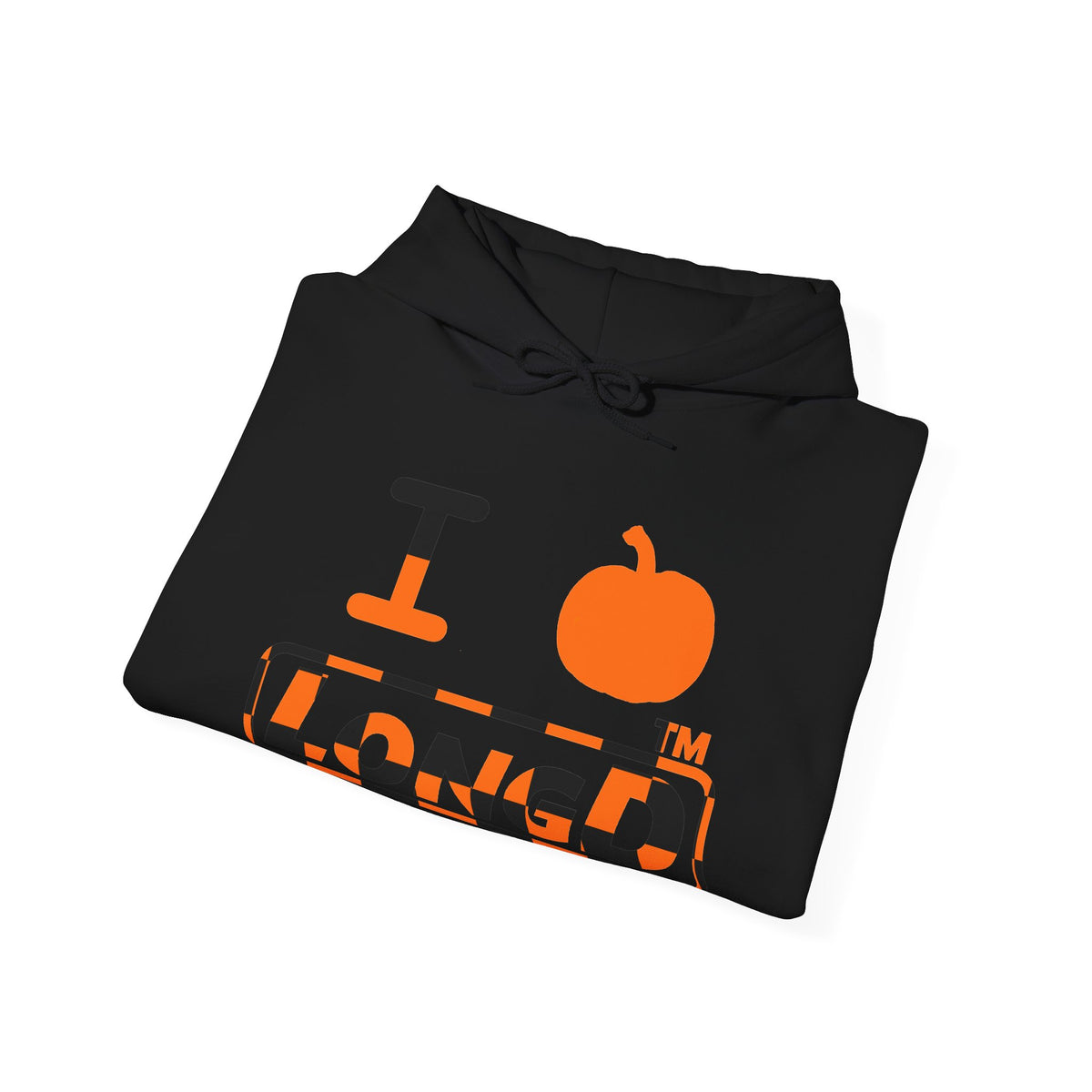 I pumpkin LongD Chicago positive checkered logo hoodie