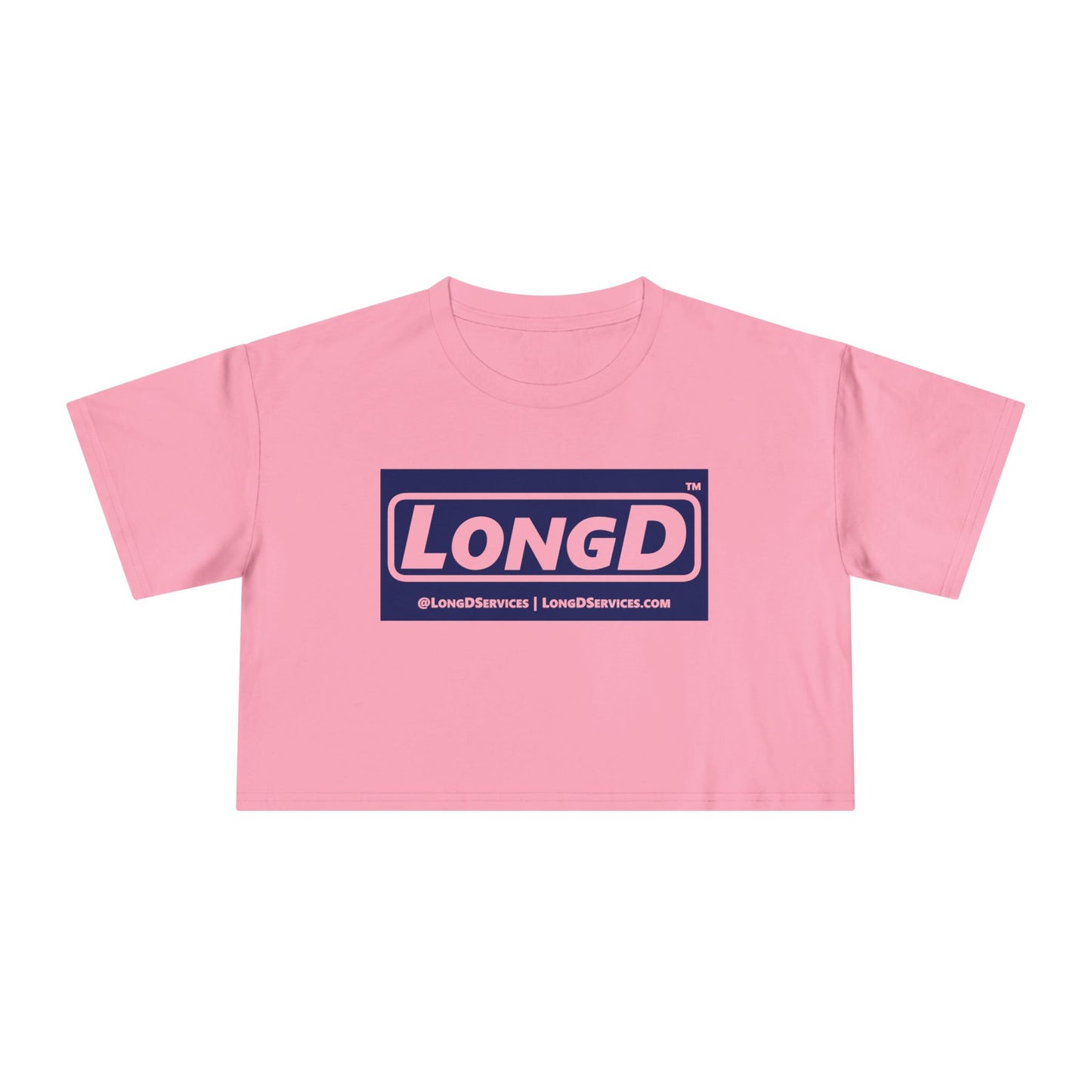 LongD Logo Women's Crop Tee (negative official)
