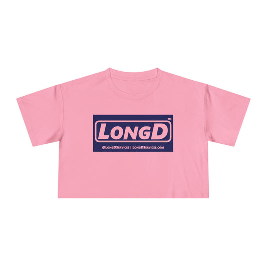 LongD Logo Women's Crop Tee (negative official)