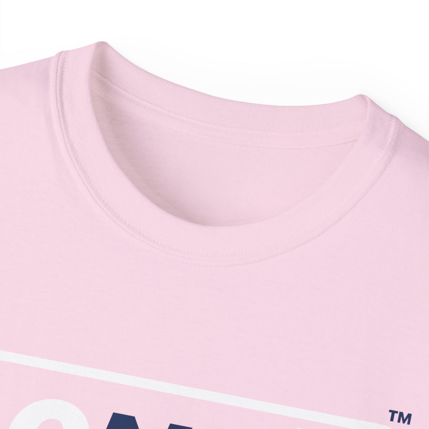 LongD® Logo Cotton Tee Red, White and Blue positive varied elements text