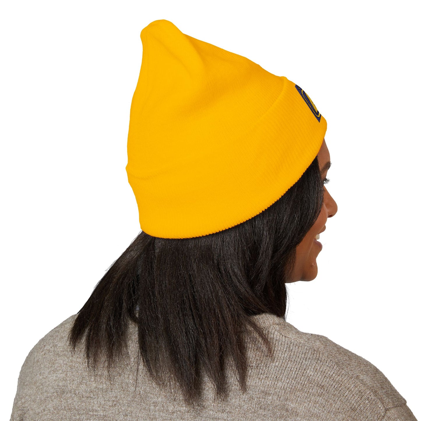 Embroidered Classic Cuffed Beanie reverse official logo initials