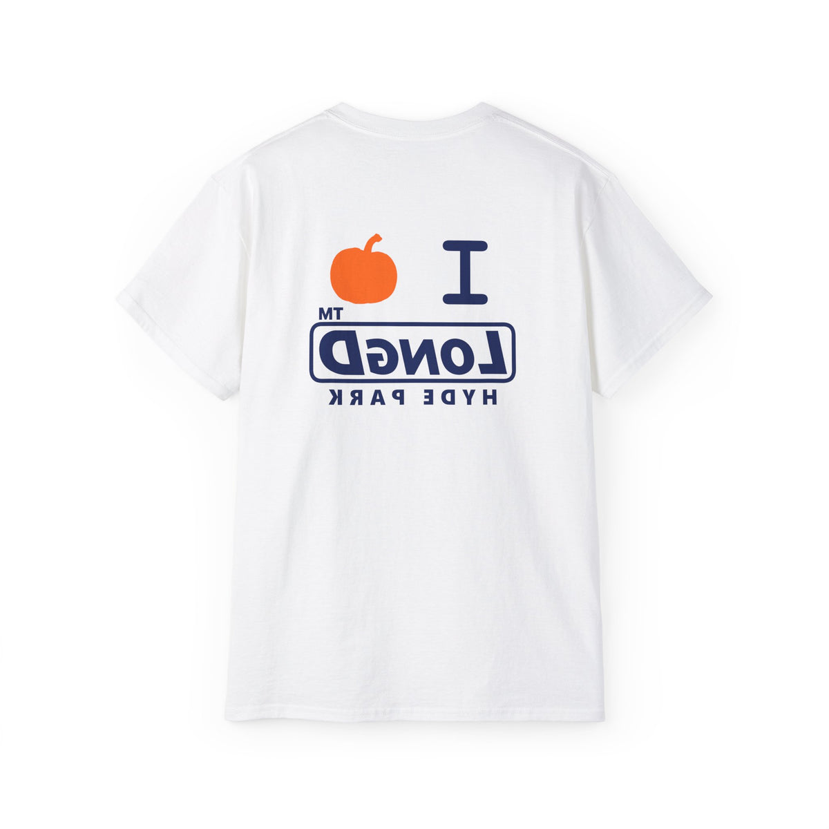 I pumpkin LongD Hyde Park positive basic Navy (002060) front-back logo cotton tee