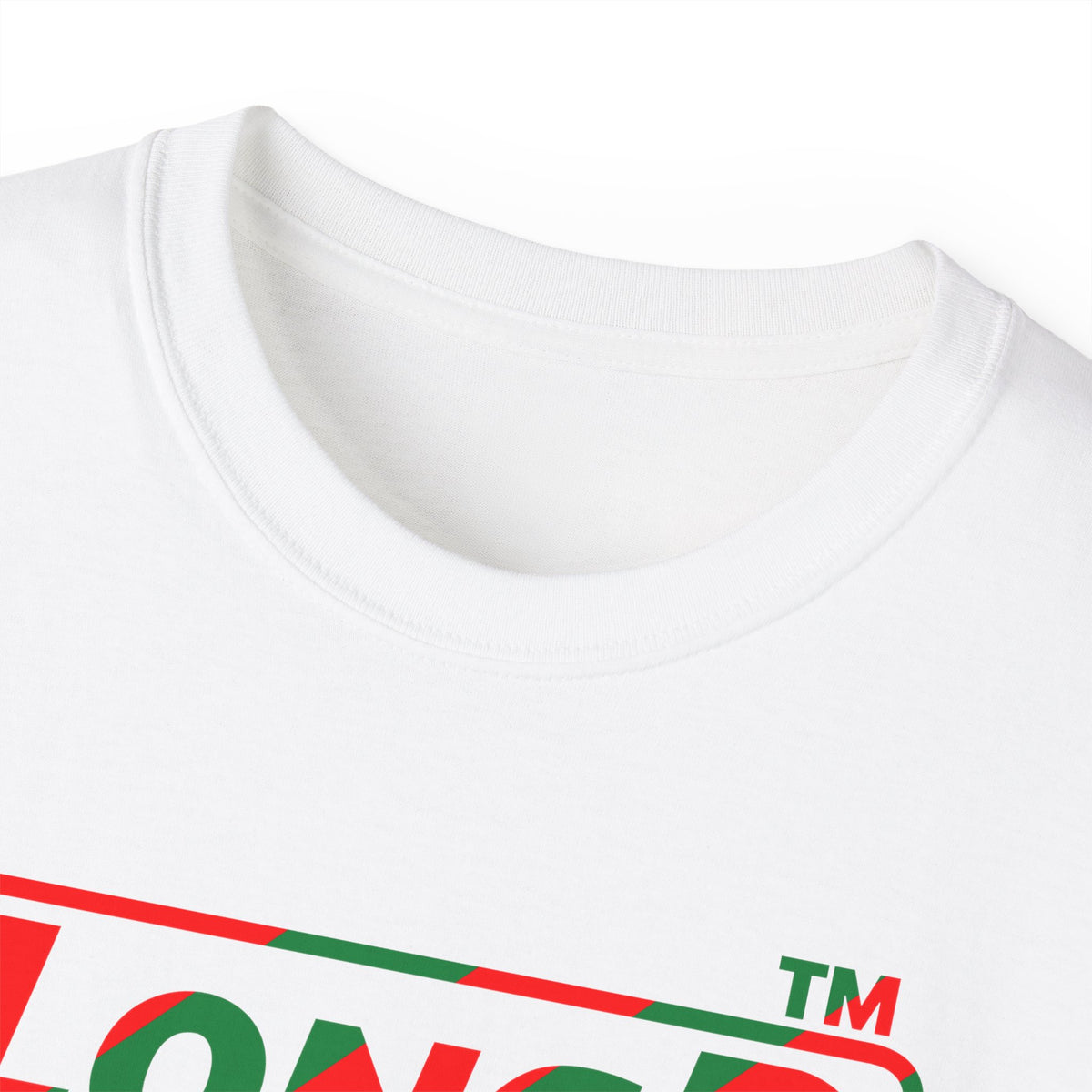 LongD Chicago positive pixel-weighted 6-striped logo (Xmas colors) cotton tee