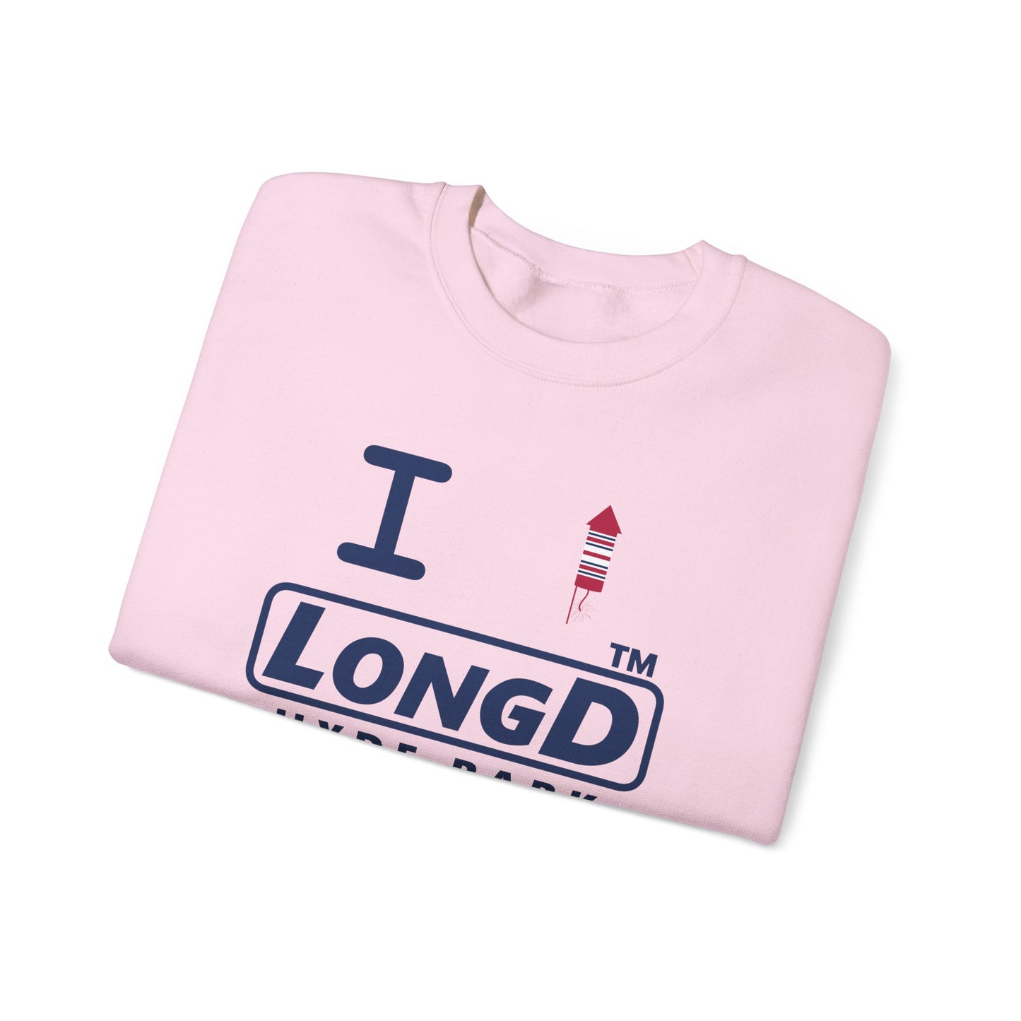 I firecracker LongD official basic Hyde Park logo crewneck sweatshirt