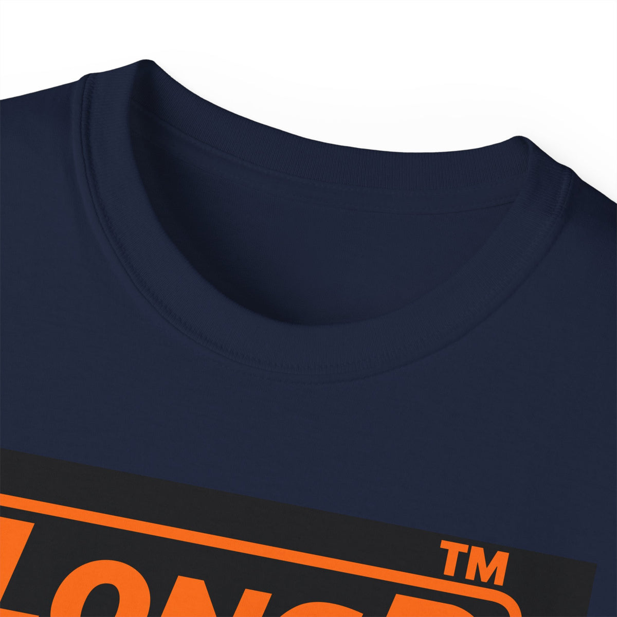 LongD Hyde Park logo orange (FE7518) on Black (000000) (Halloween colors) cotton tee