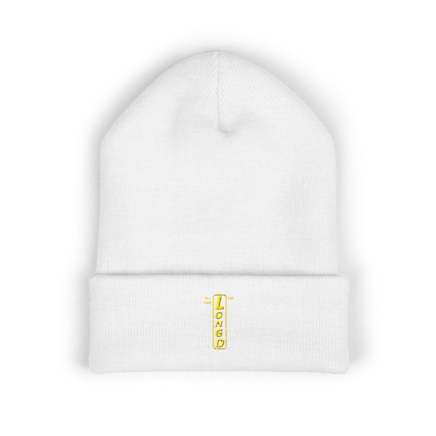 Embroidered Classic Cuffed Beanie reverse official basic logo upright