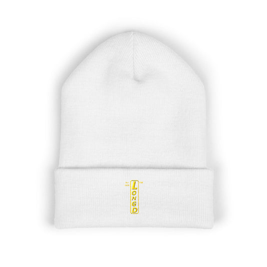 Embroidered Classic Cuffed Beanie reverse official basic logo upright