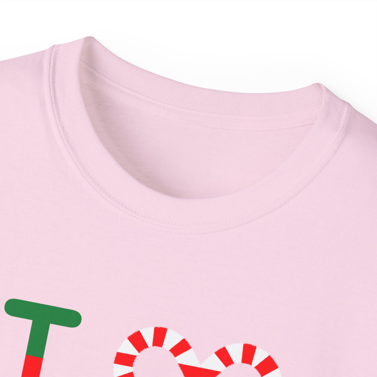 I candy cane LongD Hyde Park positive checkered logo cotton tee