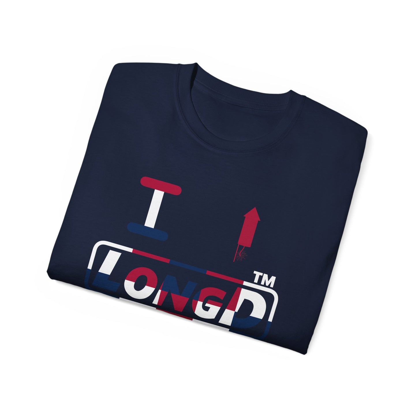I firecracker LongD positive 2x5 tag-domain logo cotton tee