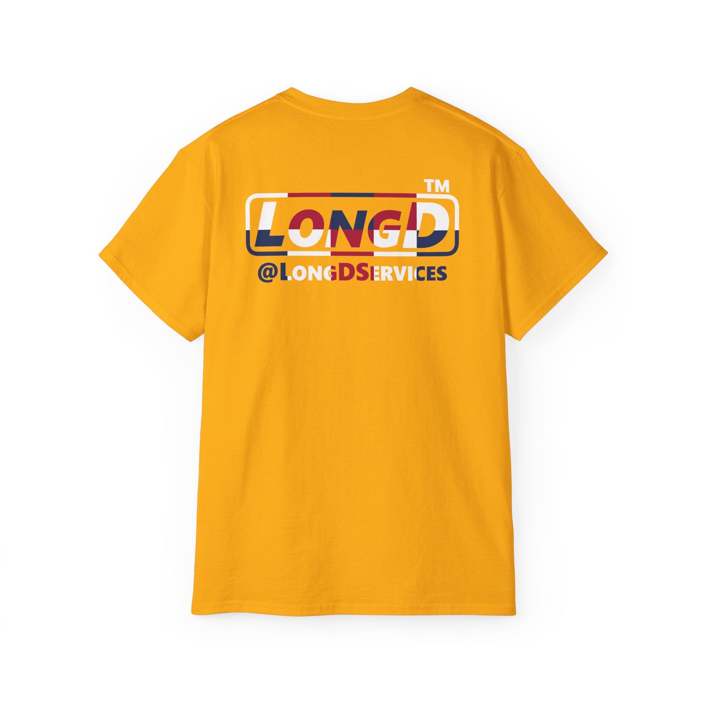 I firecracker LongD positive 2x5 front-back Chicago logo cotton tee