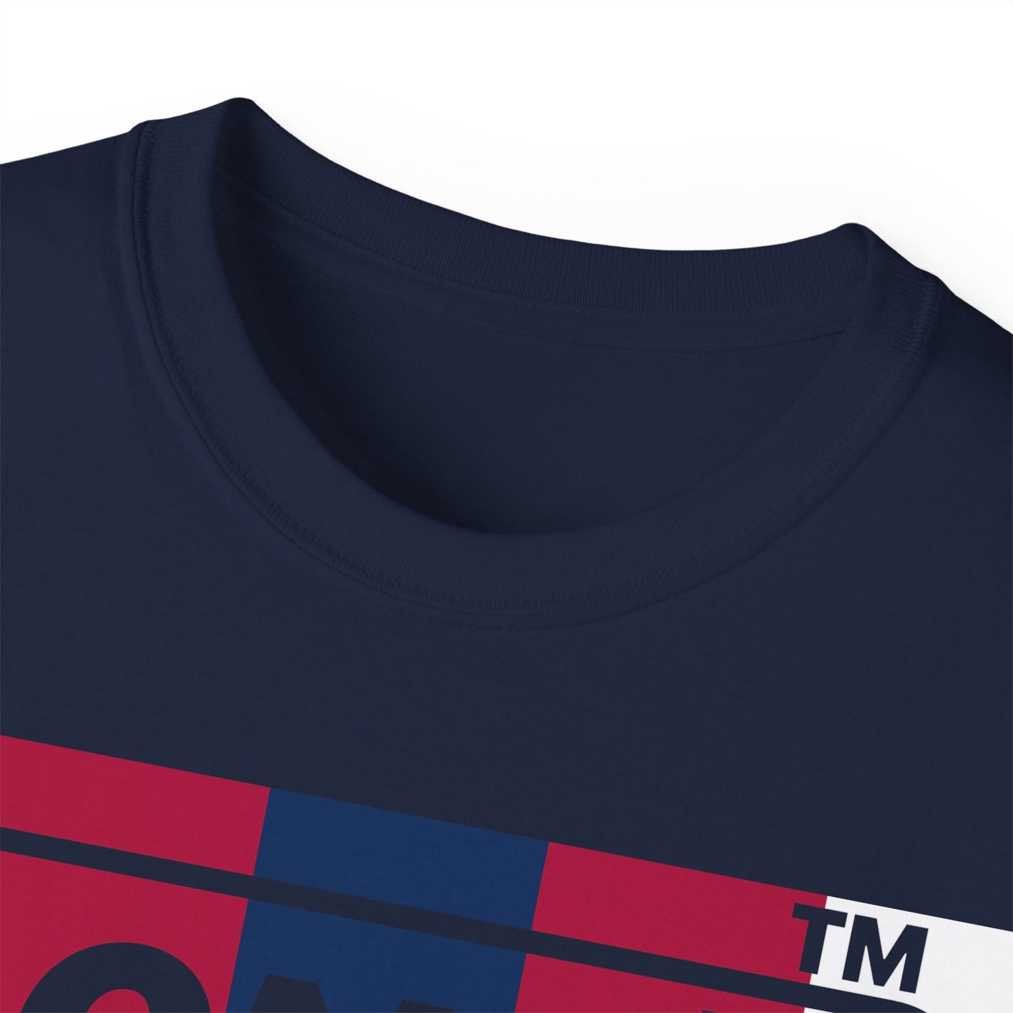 LongD negative 2x5 Hyde Park logo cotton tee (patriotic colors)