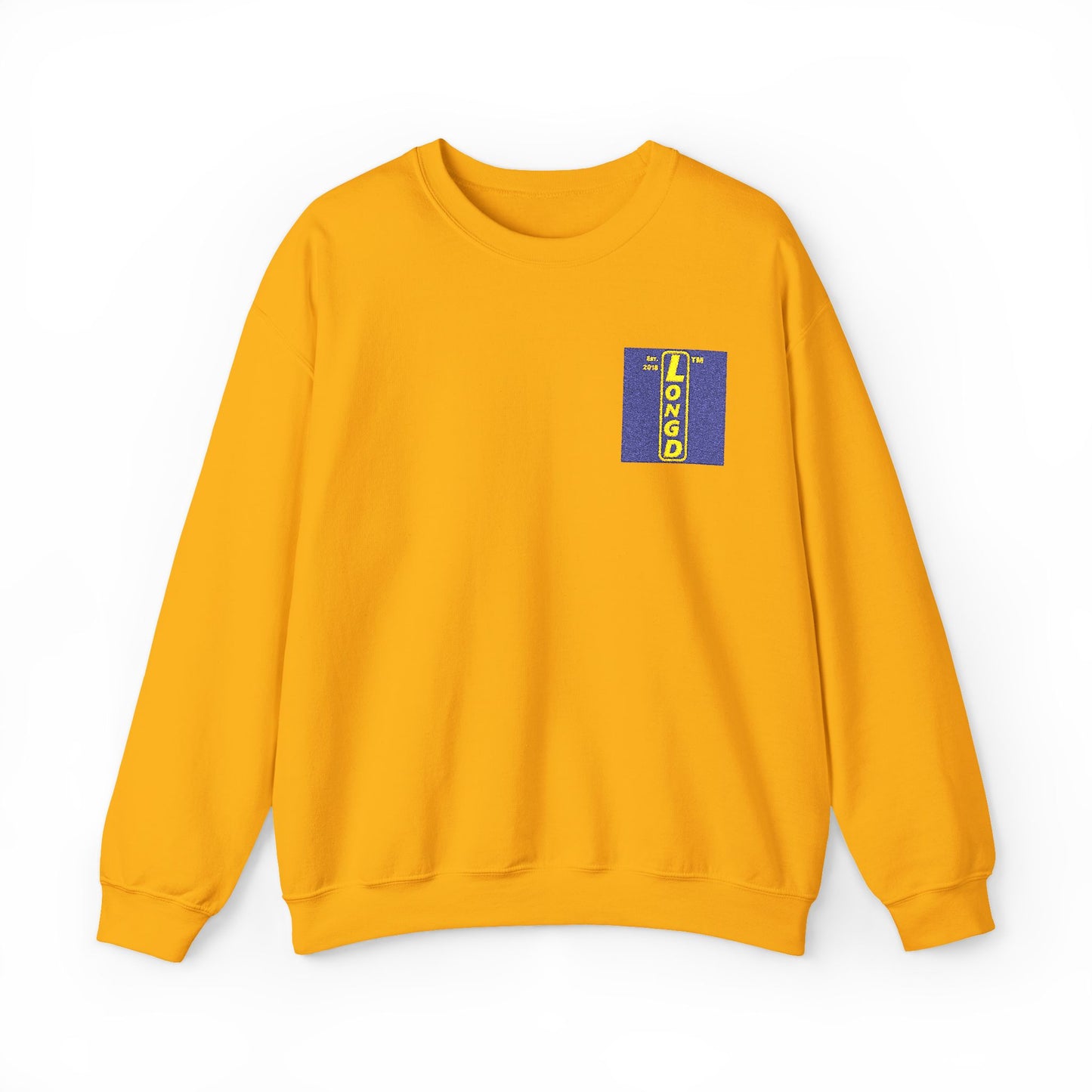 Embroidered Unisex Heavy Blend™ Crewneck Sweatshirt reverse logo upright