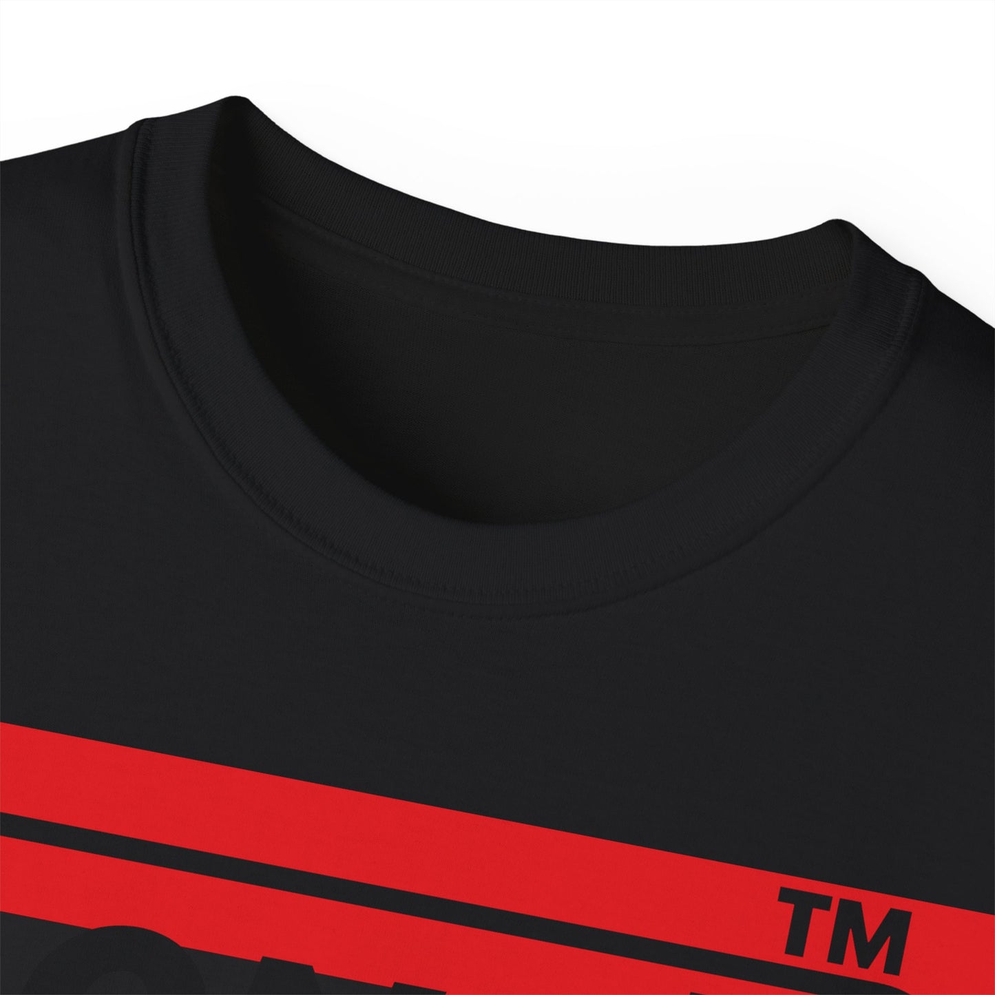 LongD negative horizontal 3-striped Hyde Park logo cotton tee (Juneteenth colors)