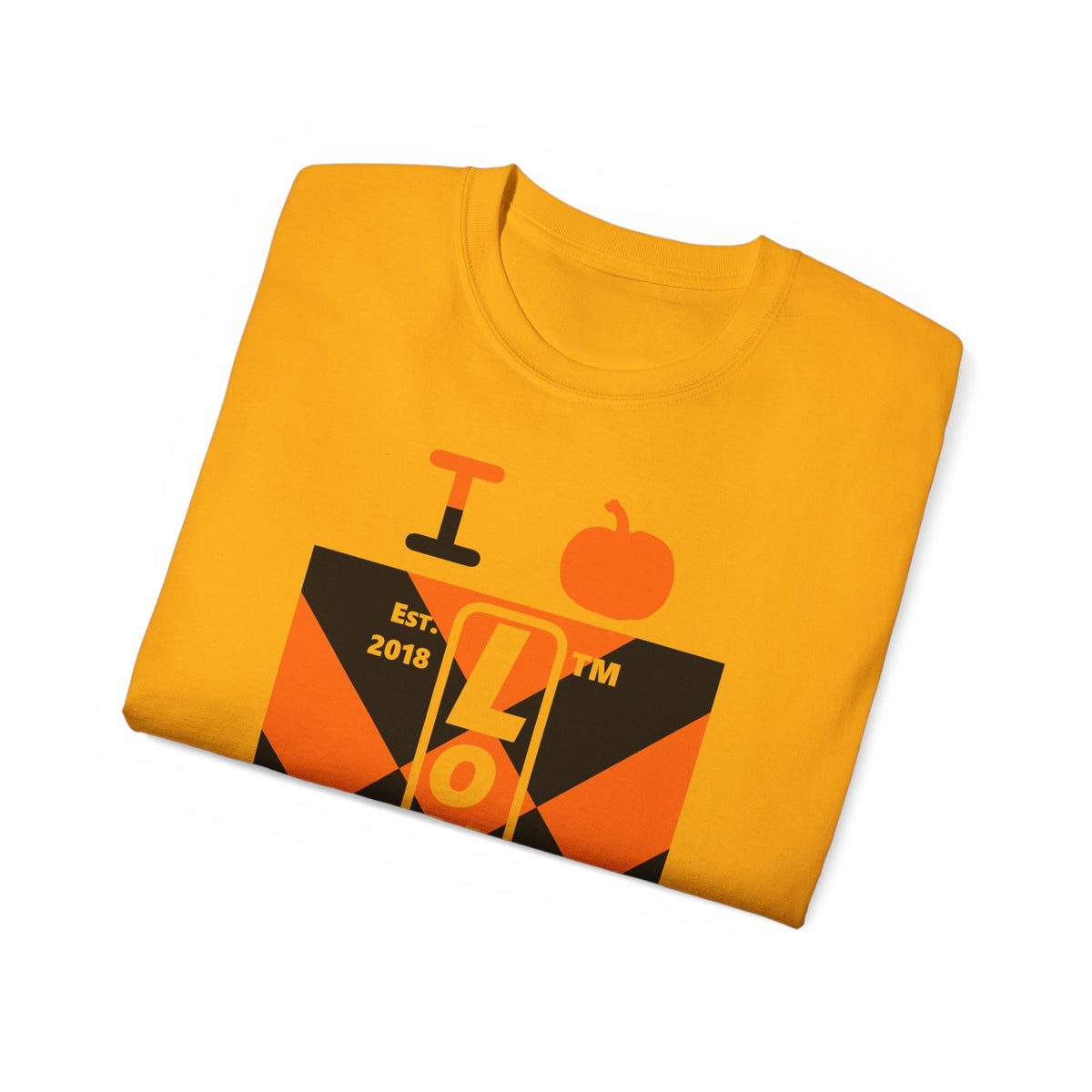 I pumpkin LongD Tag-domain negative upright mixed argyle logo cotton tee