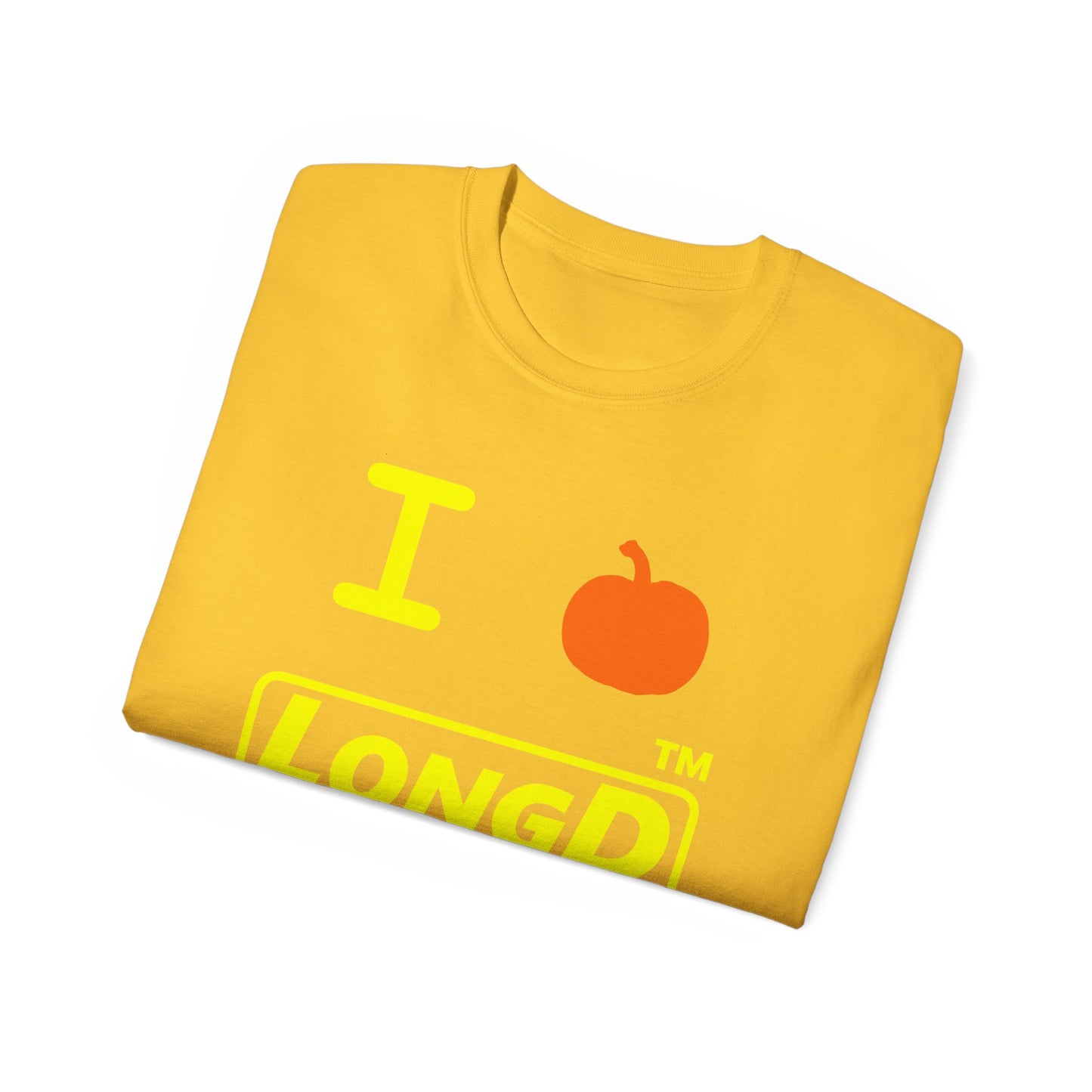 I Pumpkin LongD® Logo Cotton Tee positive yellow basic Chicago logo