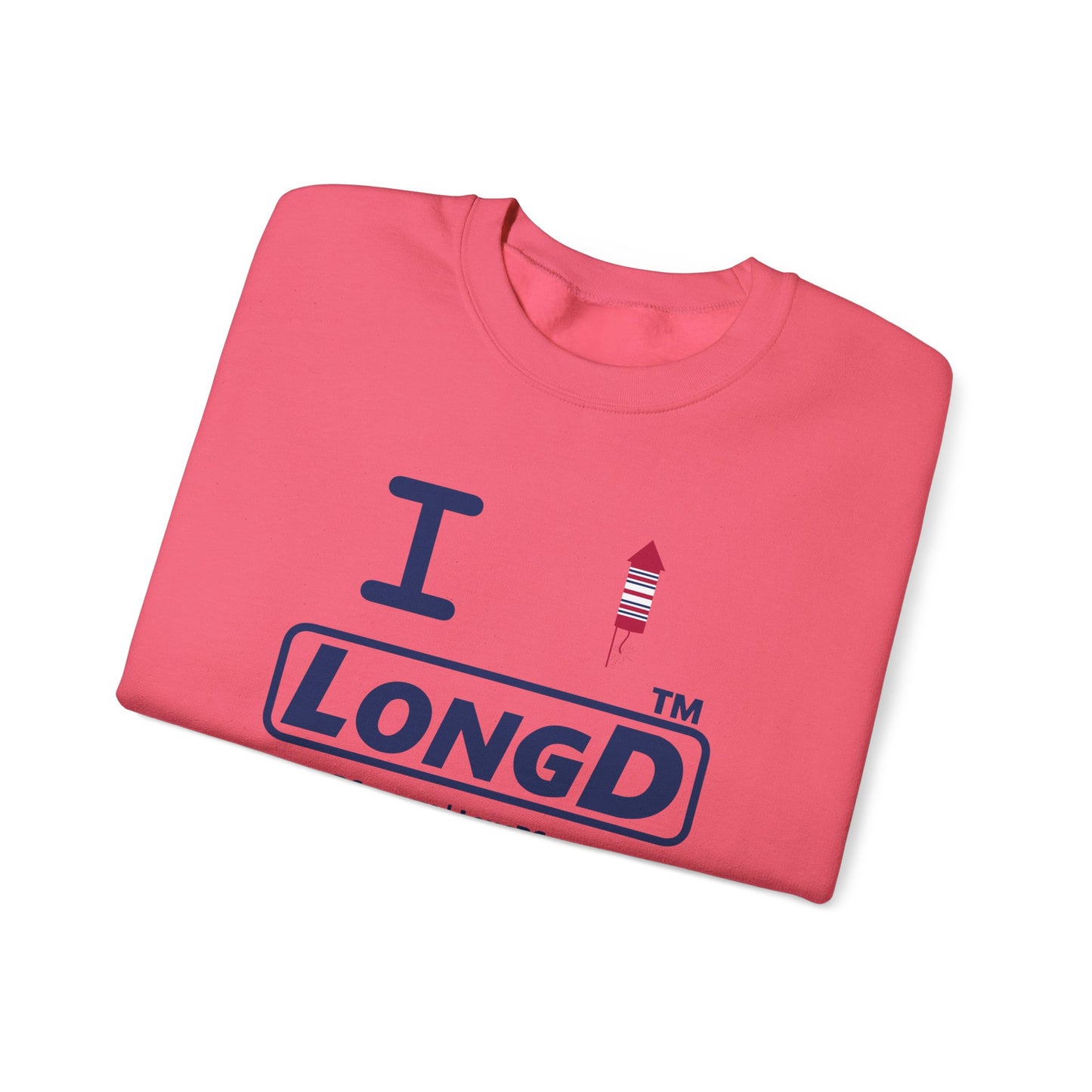 I firecracker LongD official basic tag-domain logo crewneck sweatshirt