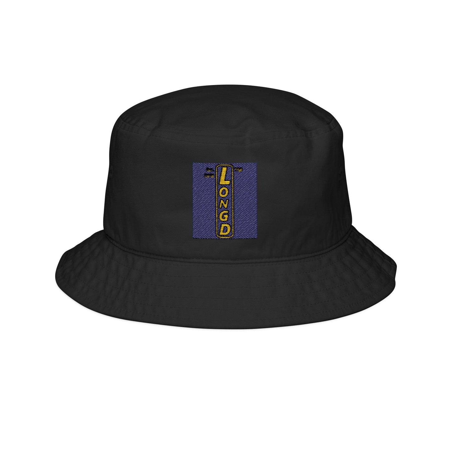 Embroidered alternate upright logo bucket hat