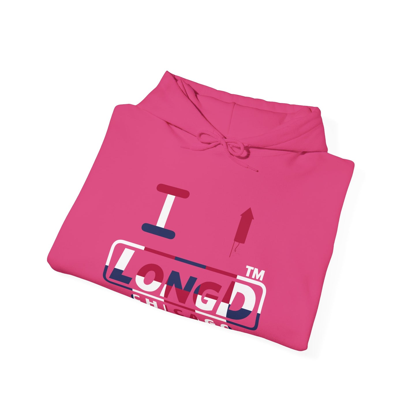 I firecracker LongD® positive 2x5 Chicago logo hoodie