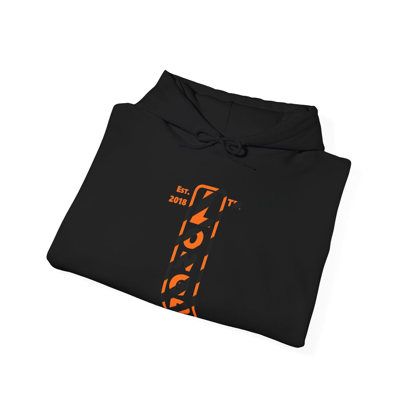 LongD Hyde Park positive upright pixel-weighted 12-striped 4-print logo (Halloween colors) hoodie