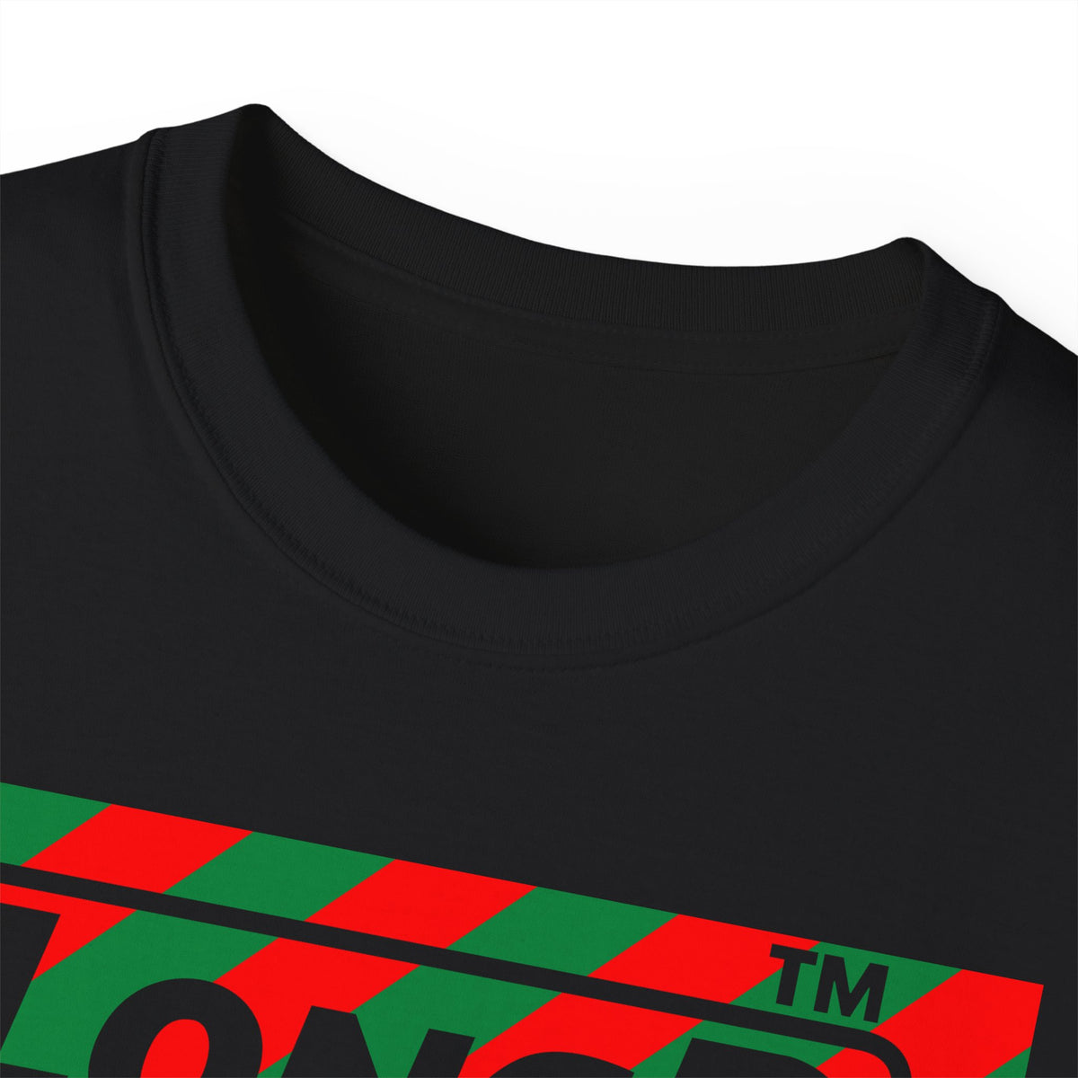 LongD Hyde Park negative leftward chevron logo (Xmas colors) cotton tee