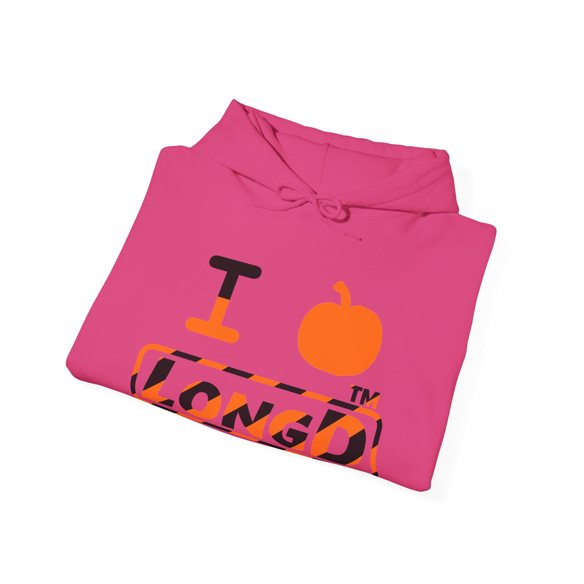 I pumpkin LongD Tag positive 12-striped logo hoodie
