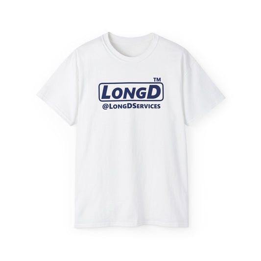 LongD Tag positive basic Navy (002060) logo cotton tee