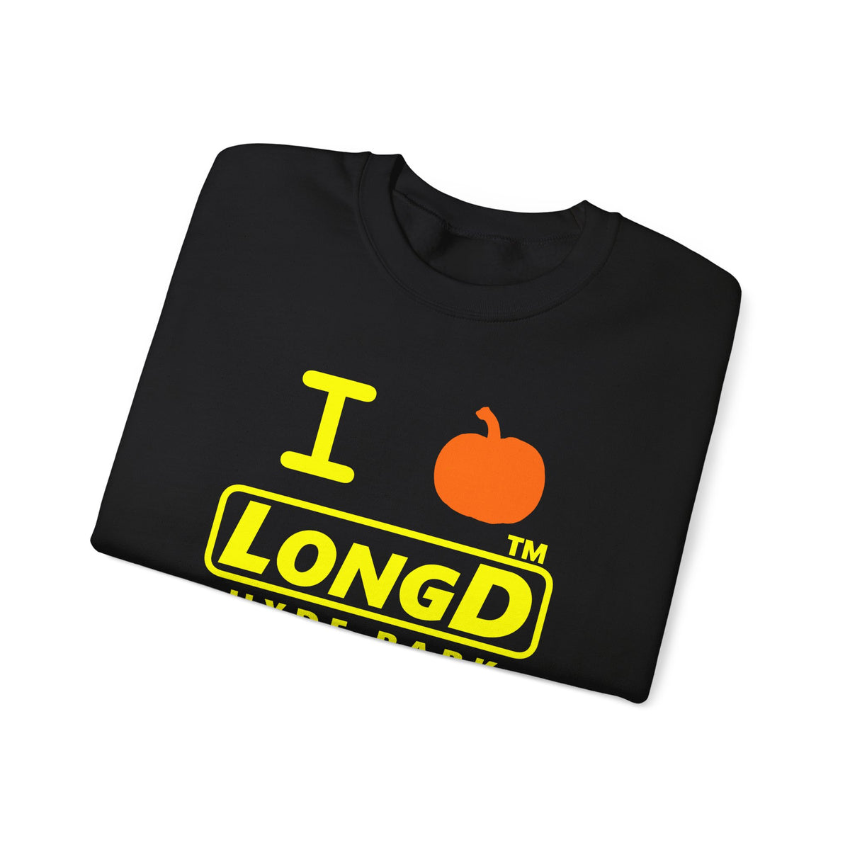 I pumpkin LongD Hyde Park positive alternate basic Yellow (FFFF00) logo crewneck sweatshirt