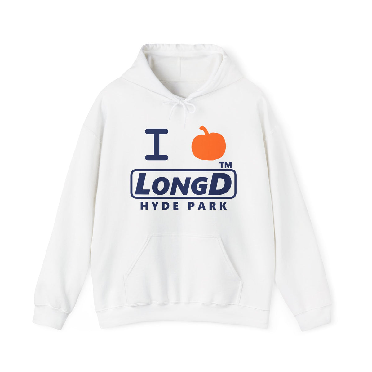I pumpkin LongD Hyde Park positive basic Navy (002060) logo hoodie