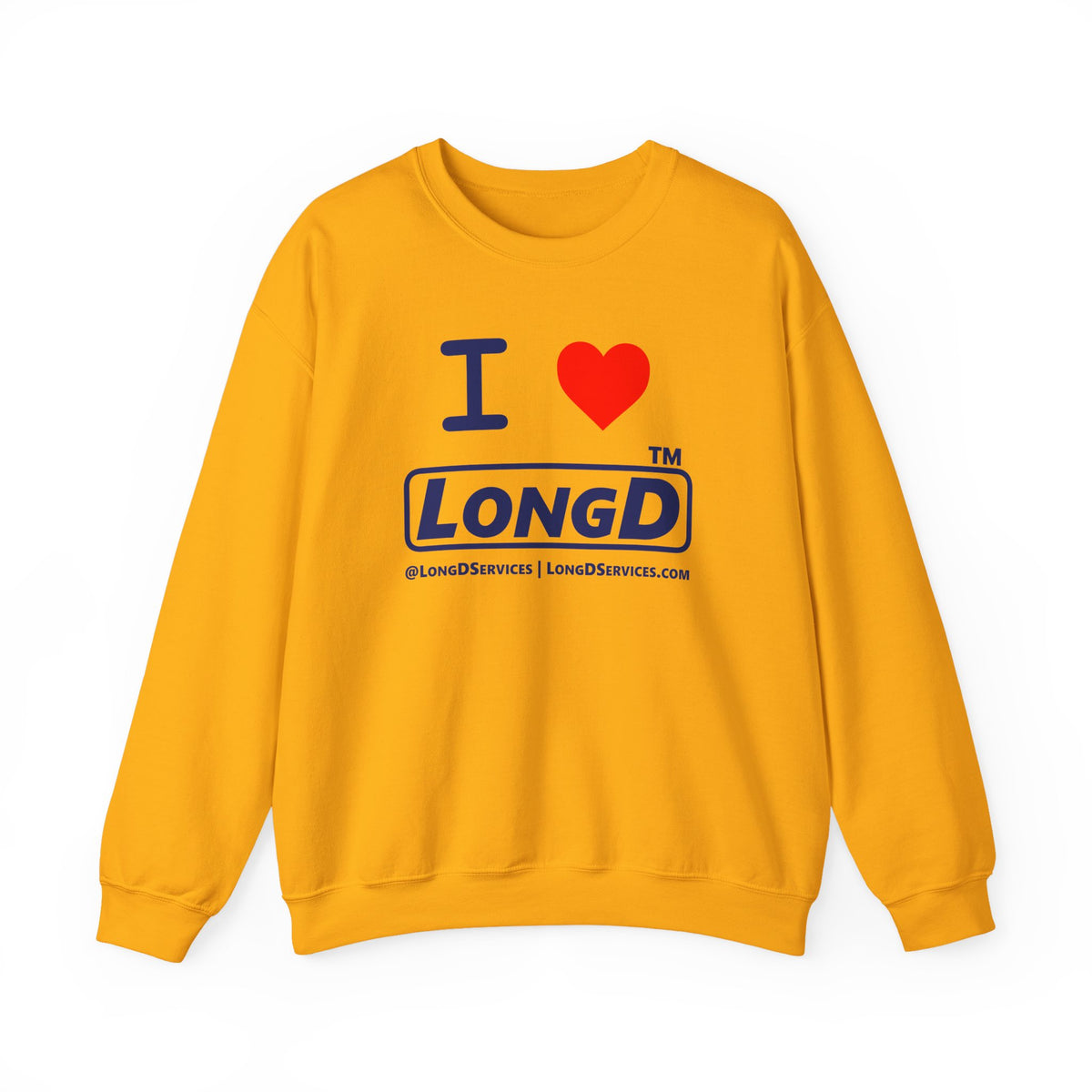 I Luv LongD Tag-domain positive official basic logo crewneck sweatshirt