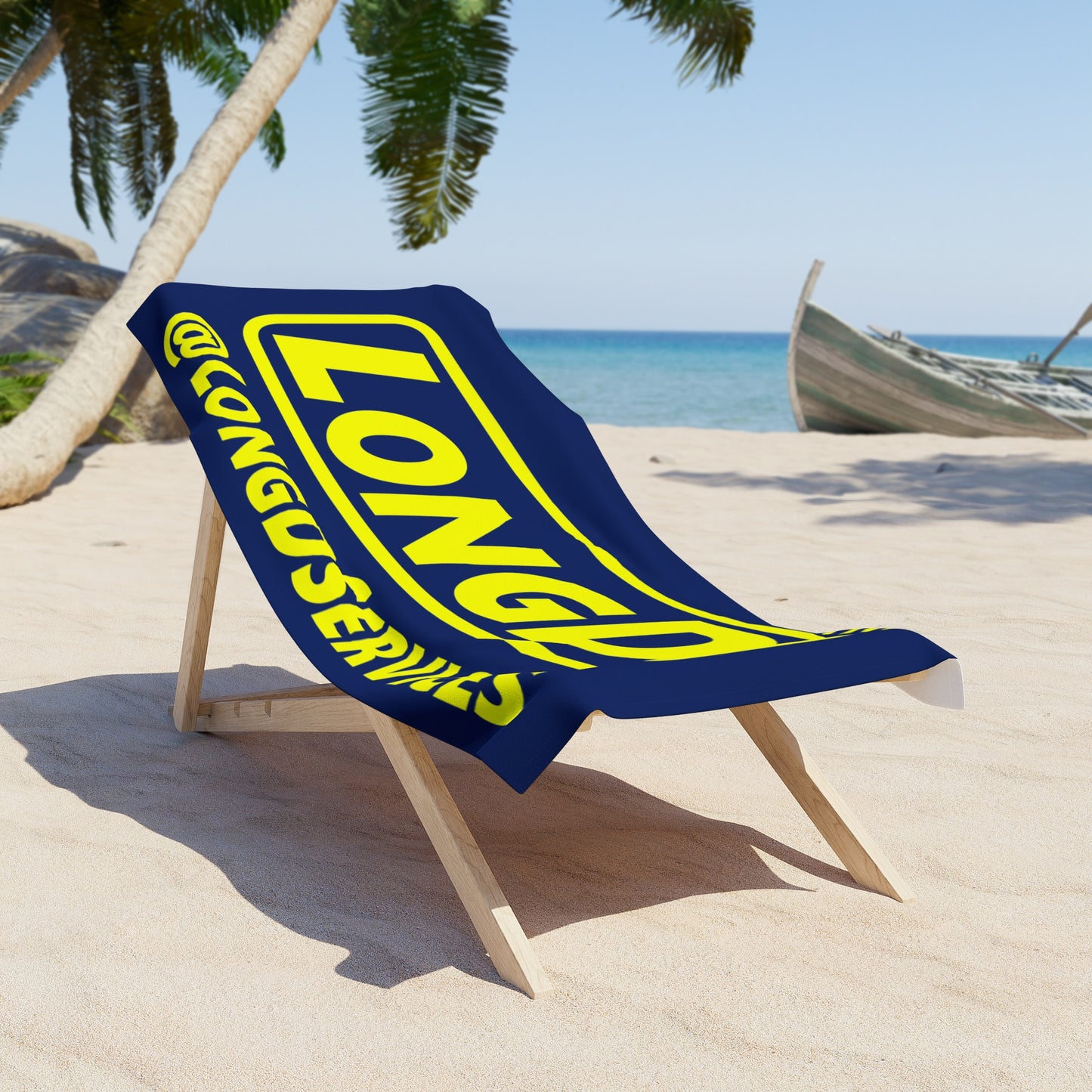 LongD Reverse Official Logo Beach Towel w Tag